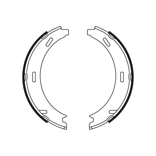 Bremsbackensatz Feststellbremse Trw GS8481 für Chrysler Mercedes Benz