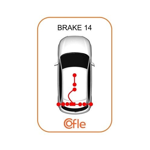 Seilzug Feststellbremse Cofle 11.5793 für Opel Hinten Rechts
