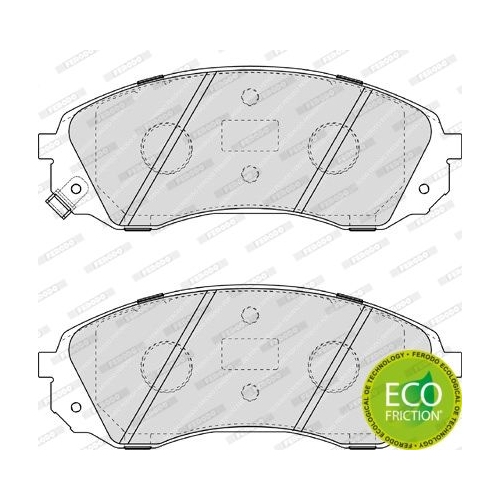 Bremsbelagsatz Scheibenbremse Ferodo FDB4113 Premier Eco Friction für Hyundai