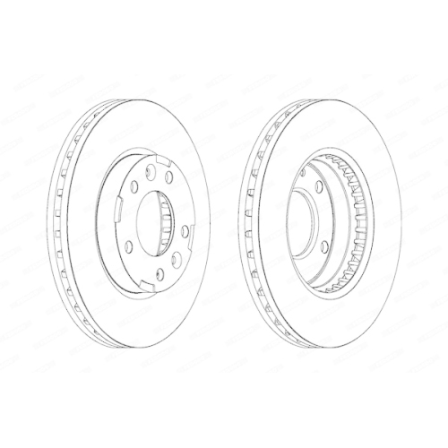 Ferodo 2X Bremsscheibe Vorderachse Premier für Kia