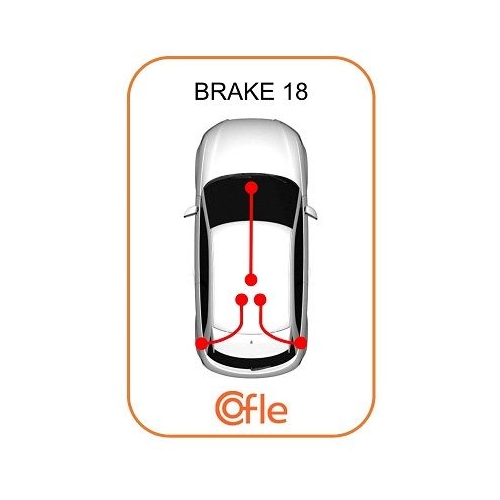 Seilzug Feststellbremse Cofle 11.658 für Renault Hinten Links Rechts