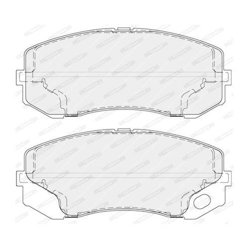 Bremsbelagsatz Scheibenbremse Ferodo FVR4314 Premier Eco Friction für Mitsubishi