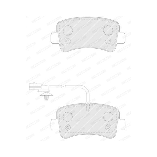 Bremsbelagsatz Scheibenbremse Ferodo FVR4348 Premier Eco Friction für Nissan