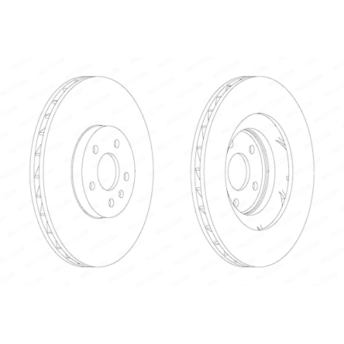 Ferodo 1X Bremsscheibe Vorderachse Premier für Audi VW Vag