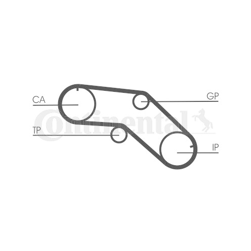 Zahnriemen Continental Ctam CT1005 für Nissan