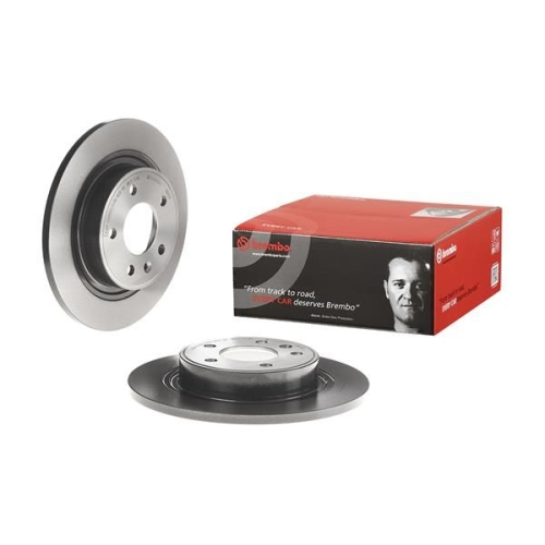 2X Brembo Bremsscheibe Prime Line - Uv Coated für Opel Vauxhall