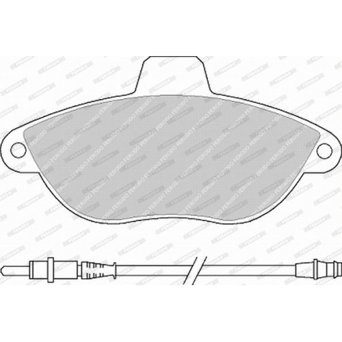 Bremsbelagsatz Scheibenbremse Ferodo FVR1002 Premier Eco Friction für Citroën