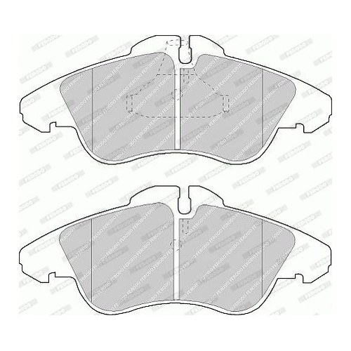 Bremsbelagsatz Scheibenbremse Ferodo FVR1038 Premier Eco Friction für VW