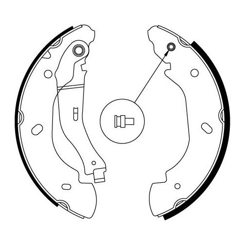 Bremsbackensatz Trw GS8689 für Ford Hinterachse