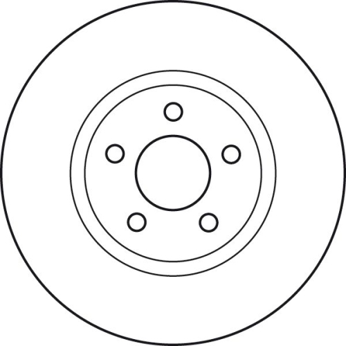 Bremsscheibe Trw DF4874S für Chrysler Dodge Vorderachse