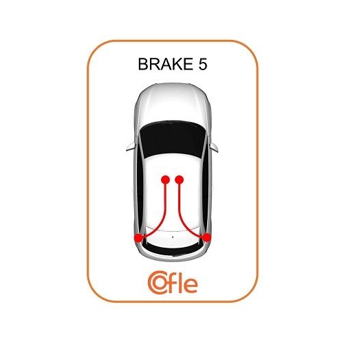 Tirette À Câble Frein De Stationnement Cofle 12.0702 pour Fiat Arrière Gauche