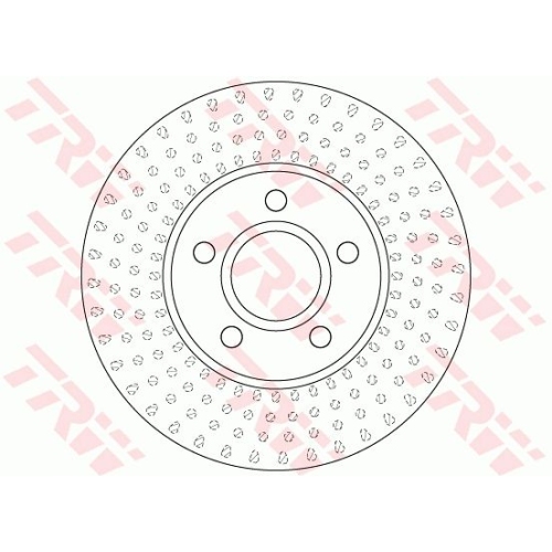 TRW 2X Bremsscheibe Vorderachse für Volvo