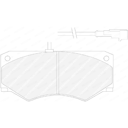 Bremsbelagsatz Scheibenbremse Ferodo FVR1351 Premier für Iveco Vorderachse