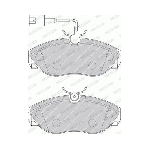 Bremsbelagsatz Scheibenbremse Ferodo FVR1396 Premier Eco Friction für Fiat