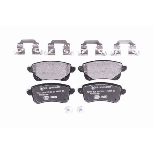 Bremsbelagsatz Scheibenbremse Hella Pagid 8DB 355 023-211 für Mitsubishi Nissan