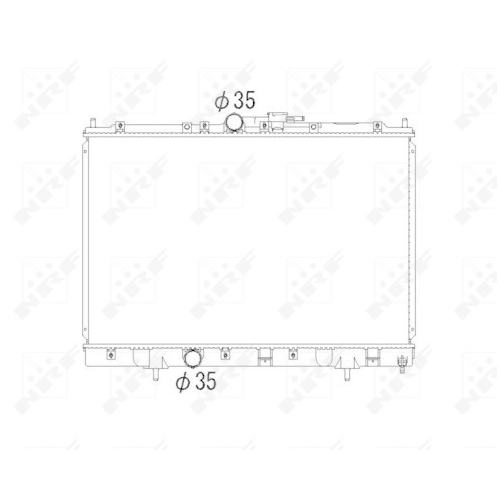 Kühler Motorkühlung Nrf 53792 für Mitsubishi