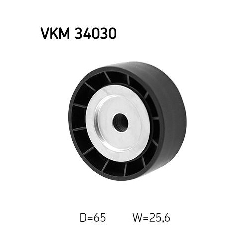 Umlenk /führungsrolle Keilrippenriemen Skf VKM 34030 für Citroën Fiat Ford Mitte