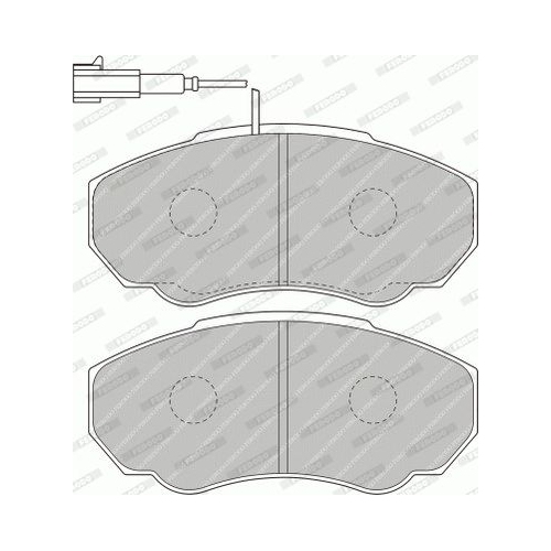 Bremsbelagsatz Scheibenbremse Ferodo FVR1478 Premier Eco Friction für Citroën