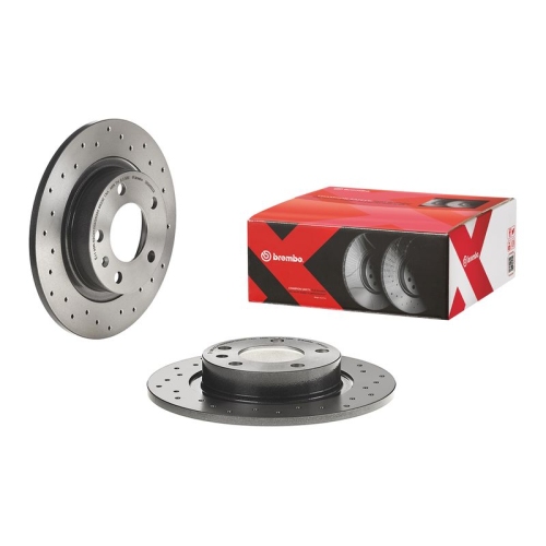 2X Brembo Bremsscheibe Hinterachse Xtra Line - Xtra für Opel Vauxhall