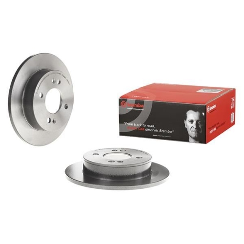 2X Brembo Bremsscheibe Hinterachse Prime Line - Uv Coated für Hyundai