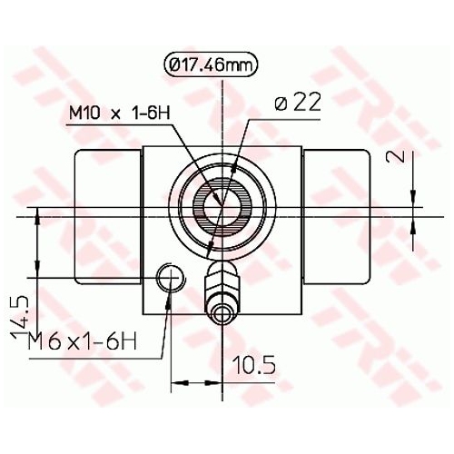 Radbremszylinder Trw BWC107A für Audi Seat Skoda VW Hinterachse