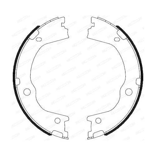 Bremsbackensatz Feststellbremse Ferodo FSB4089 Premier für Ssangyong Hyundai Kia