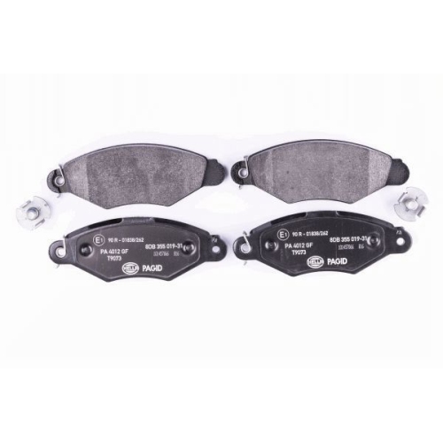 Bremsbelagsatz Scheibenbremse Hella Pagid 8DB 355 019-311 für Citroën Fiat