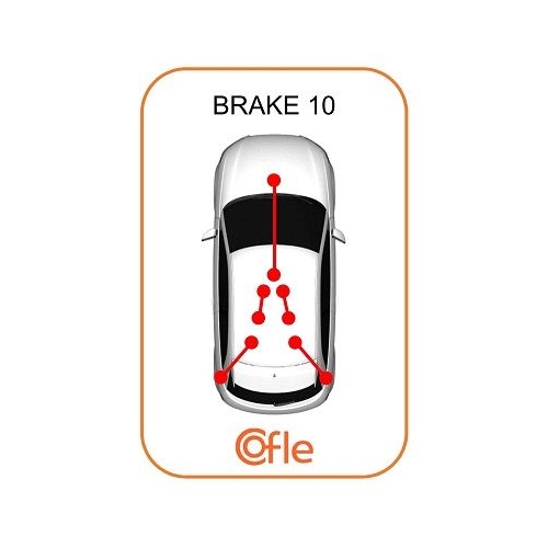 Seilzug Feststellbremse Cofle 10.4747 für Fiat Vorne