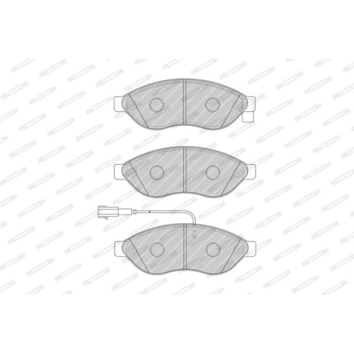 Brake Pad Set Disc Brake Ferodo FVR1923 Premier Eco Friction for Citroën Fiat