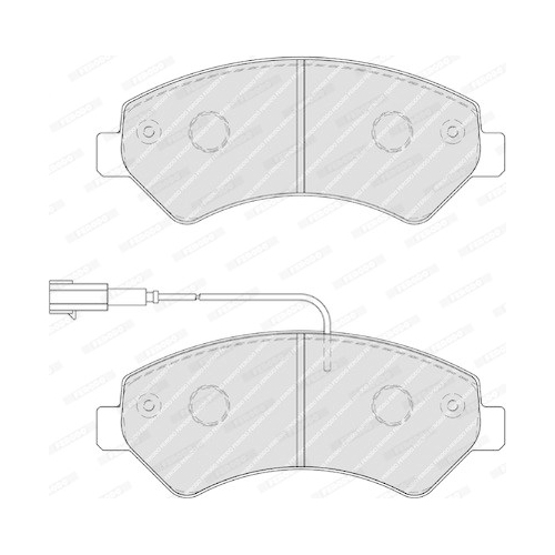 Bremsbelagsatz Scheibenbremse Ferodo FVR1925 Premier Eco Friction für Citroën