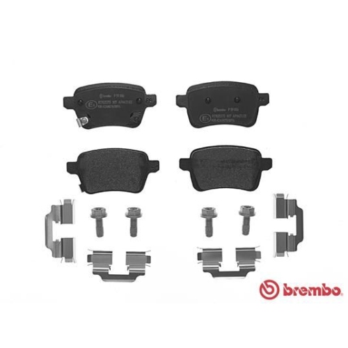 Bremsbelagsatz Scheibenbremse Brembo P59086 Prime Line für Opel Vauxhall