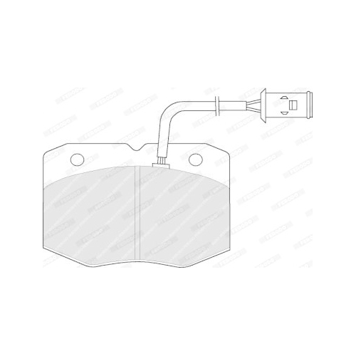 Bremsbelagsatz Scheibenbremse Ferodo FVR713 Premier Eco Friction für Iveco