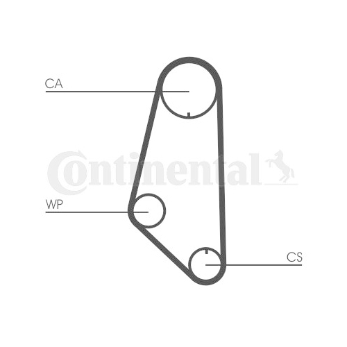 Zahnriemen Continental Ctam CT732 für VW