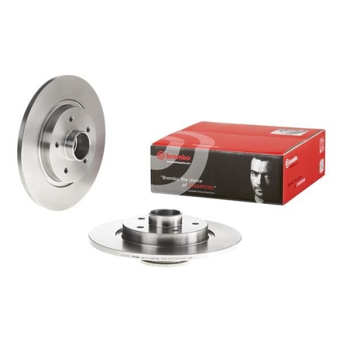 1X Brembo Bremsscheibe Prime Line - With Bearing Kit für Mercedes Benz