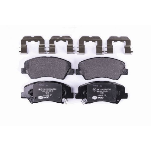 Bremsbelagsatz Scheibenbremse Hella Pagid 8DB 355 020-231 für Hyundai Kia