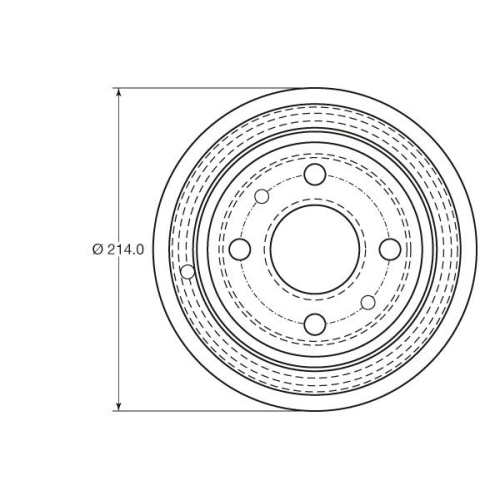 Bremstrommel Trw DB4398 für Fiat Ford Lancia Hinterachse