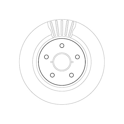 TRW 1X Bremsscheibe für Citroën Opel Peugeot Vauxhall Citroën (df Psa) DS