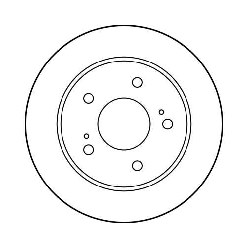 Bremsscheibe Trw DF4001 für Nissan Hinterachse