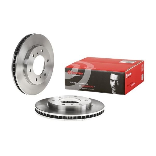 2X Brembo Bremsscheibe Vorderachse Prime Line für Fiat Mitsubishi