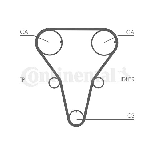 Zahnriemen Continental Ctam CT1047 für Mazda