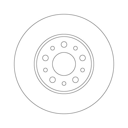 TRW 2X Bremsscheibe Hinterachse für Fiat