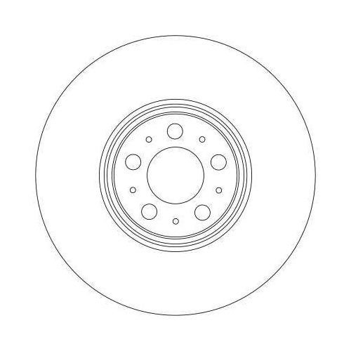 TRW 1X Bremsscheibe Vorderachse für Volvo