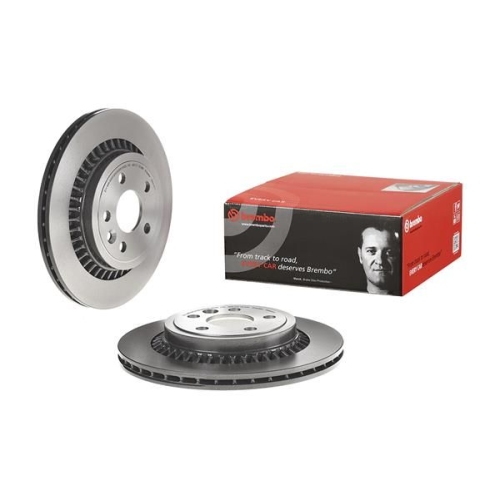 2X Brembo Bremsscheibe Hinterachse Prime Line - Uv Coated für Volvo