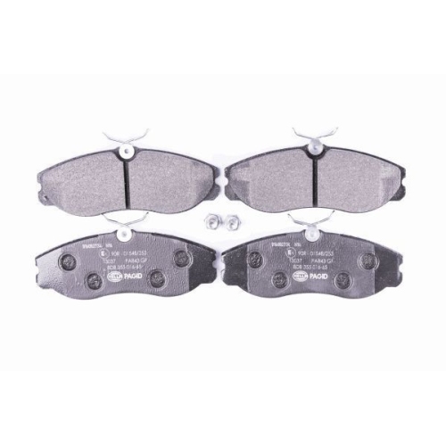 Bremsbelagsatz Scheibenbremse Hella Pagid 8DB 355 016-651 für Ford Nissan