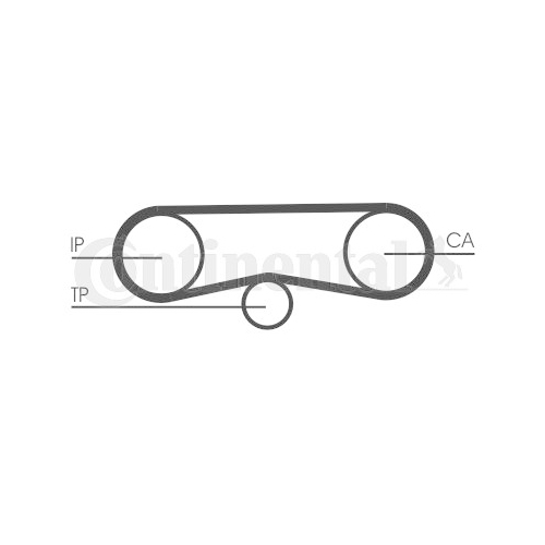 Zahnriemen Continental Ctam CT1018 für Audi Skoda VW