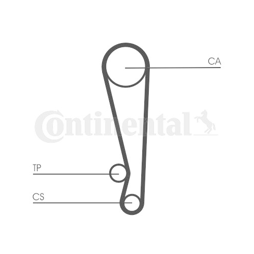 Zahnriemen Continental Ctam CT1024 für Mazda Kia