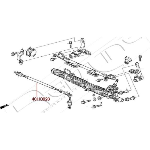 Axialgelenk Spurstange Red-line 40HO020 für Honda Vorderachse