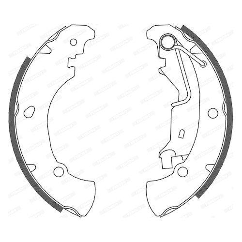 Bremsbackensatz Ferodo FSB656 Premier für Fiat Hinterachse