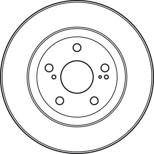 TRW 1X Bremsscheibe Vorderachse für Toyota Lexus Toyota (gac)