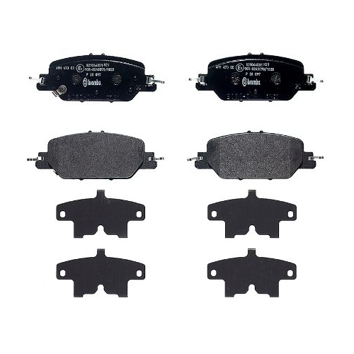 Bremsbelagsatz Scheibenbremse Brembo P28097 Prime Line für Honda Hinterachse